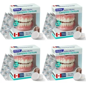 ✅ Proudly made and shipped from Canada| Medazy® Suction-fit Complete Denture 🦷🍎🍏