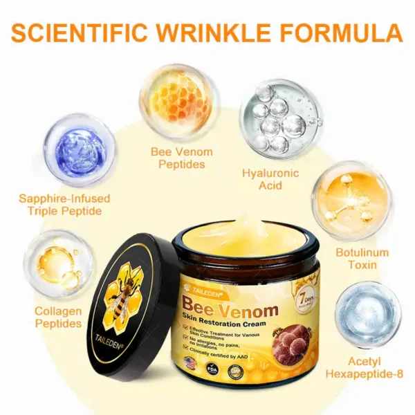✨ Radiant, Firm & Supple ✨ TAILEDEN® Bee Venom Skin Renewal Cream – Proudly Made in USA