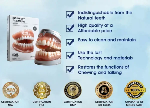 INSIDEEFY™ --🦷Advanced Customized Full Denture Set🦷 {Developed by Harvard University}