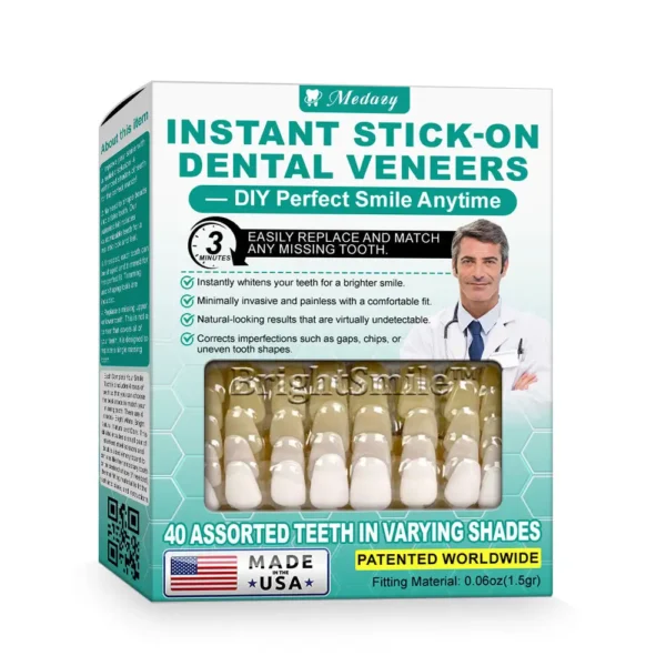 🦷Medazy® Instant Stick-on Dental Veneers (✅Clinically proven, easy-to-use dental veneers trusted by over 8,000 US users for a comfortable, natural smile.)