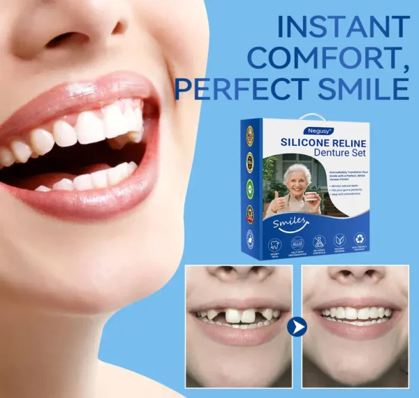 ✅Official Store | Negusy™ 𝐒𝐢𝐥𝐢𝐜𝐨𝐧𝐞 𝐑𝐞𝐥𝐢𝐧𝐞 𝐃𝐞𝐧𝐭𝐮𝐫𝐞 𝐒𝐞𝐭 American Dental Association (ADA) Recommendation