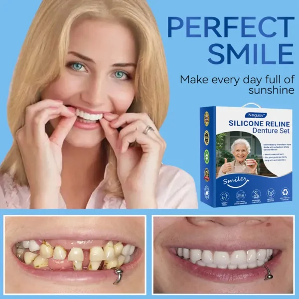 ✅Official Store | Negusy™ 𝐒𝐢𝐥𝐢𝐜𝐨𝐧𝐞 𝐑𝐞𝐥𝐢𝐧𝐞 𝐃𝐞𝐧𝐭𝐮𝐫𝐞 𝐒𝐞𝐭 American Dental Association (ADA) Recommendation