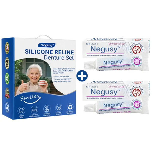 ✅Official Store | Negusy™ 𝐒𝐢𝐥𝐢𝐜𝐨𝐧𝐞 𝐑𝐞𝐥𝐢𝐧𝐞 𝐃𝐞𝐧𝐭𝐮𝐫𝐞 𝐒𝐞𝐭 American Dental Association (ADA) Recommendation