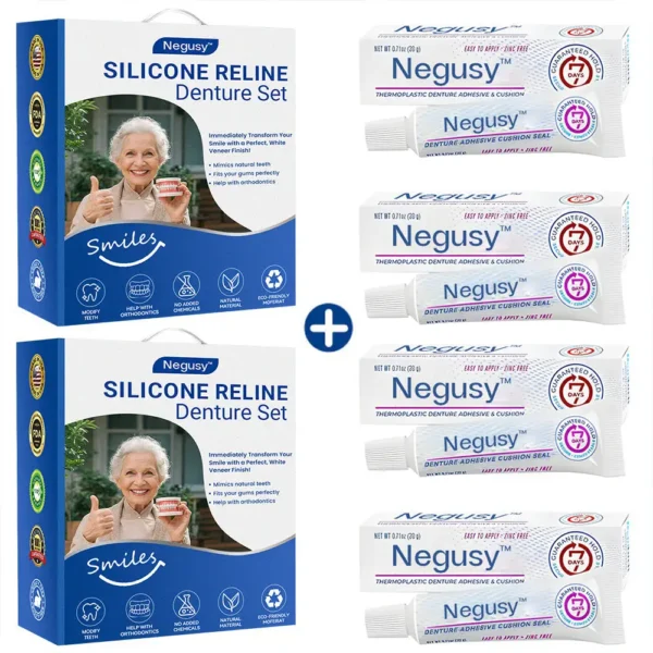✅Official Store | Negusy™ 𝐒𝐢𝐥𝐢𝐜𝐨𝐧𝐞 𝐑𝐞𝐥𝐢𝐧𝐞 𝐃𝐞𝐧𝐭𝐮𝐫𝐞 𝐒𝐞𝐭 American Dental Association (ADA) Recommendation