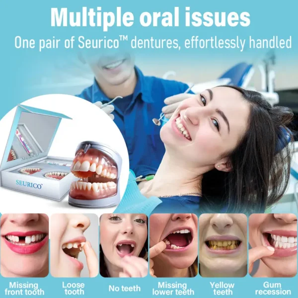 ✅Official Store | Seurico™ Silicone Full Denture Set - Recommended by the American Dental Association (ADA)